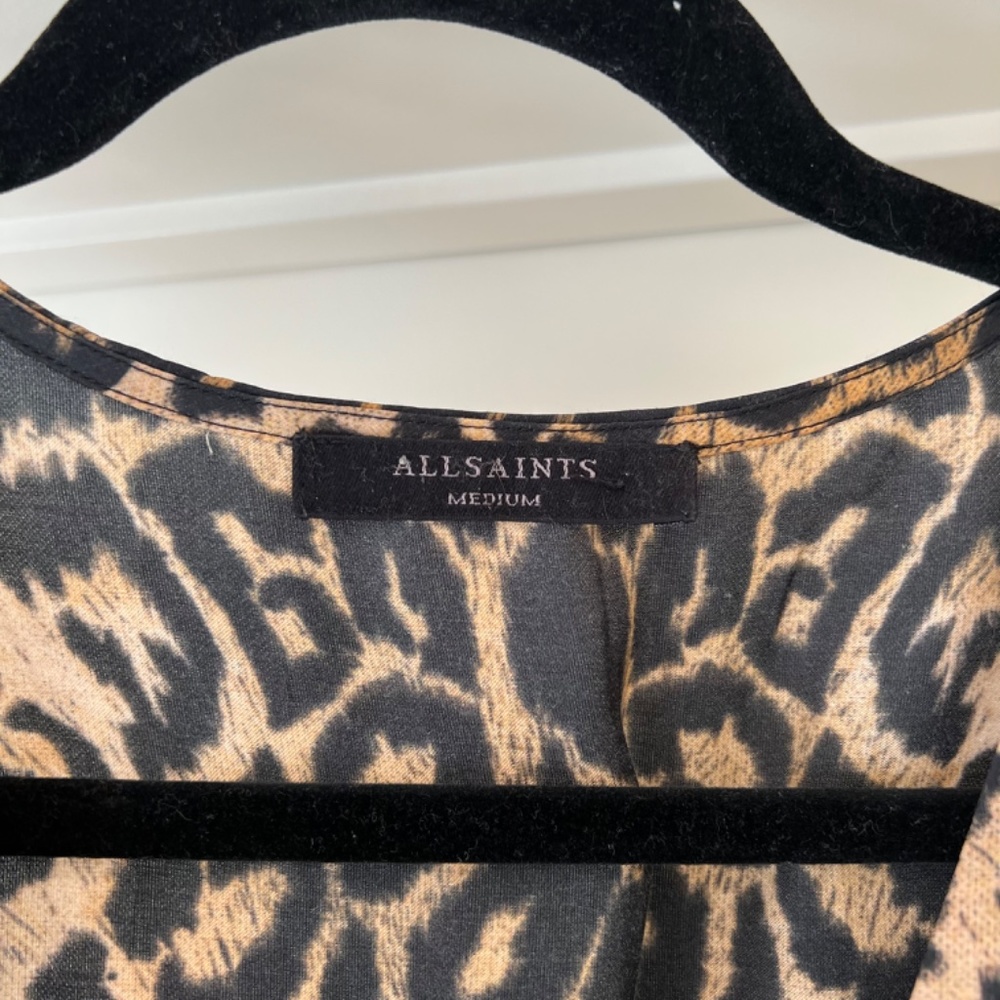 All Saints Leopard Dress, Size M - Picture 2 of 6